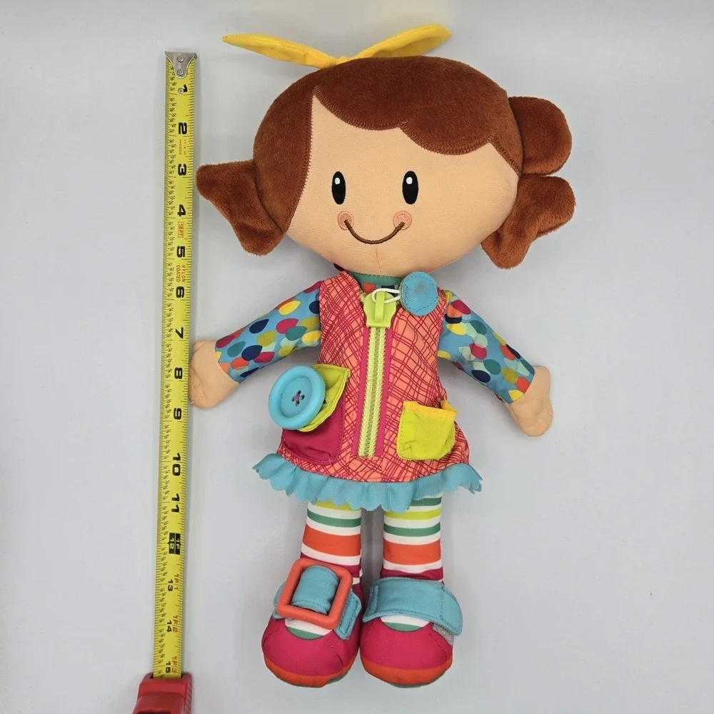 Hasbro Playskool Dressy Kids Girl‎ Soft Doll B1727 Activity Learn To Dress 14 in